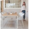 Fauteuil JOE en loom- all white