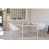 Fauteuil JOE en loom- all white