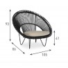 Fauteuil bas ROY COCOON