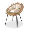Fauteuil de repas CURLY en rotin - Vincent Sheppard