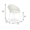Fauteuil JOE en loom- all white