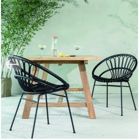 Fauteuil de repas ROXANNE Noir  - Vincent Sheppard