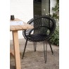 Fauteuil de repas ROXY Noir outdoor  - Vincent's Garden