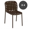 Ensemble Table  + 4 fauteuils YARD 160 x 97 cm - EMU