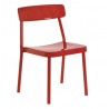 Chaise empilable GRACE en aluminium vernis