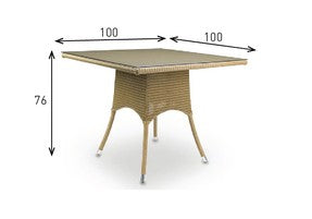 Table NIMES Carrée 100 x 100 cm- Vincent Sheppard
