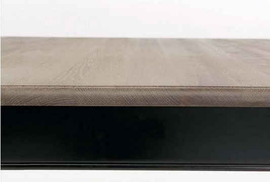 Table rectanglaire Noire VERSAILLES extensible jusqu'à 280 cm 