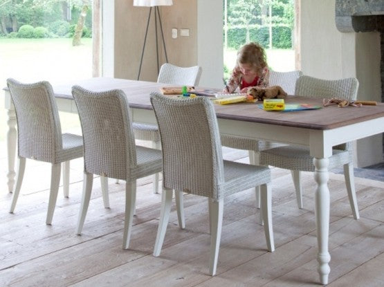 Table rectanglaire Noire VERSAILLES extensible jusqu'à 280 cm 