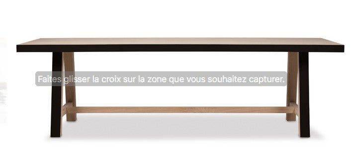 Table en chêne HERBERT 90 x 220 cm