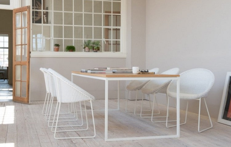 Fauteuil JOE en loom- all white