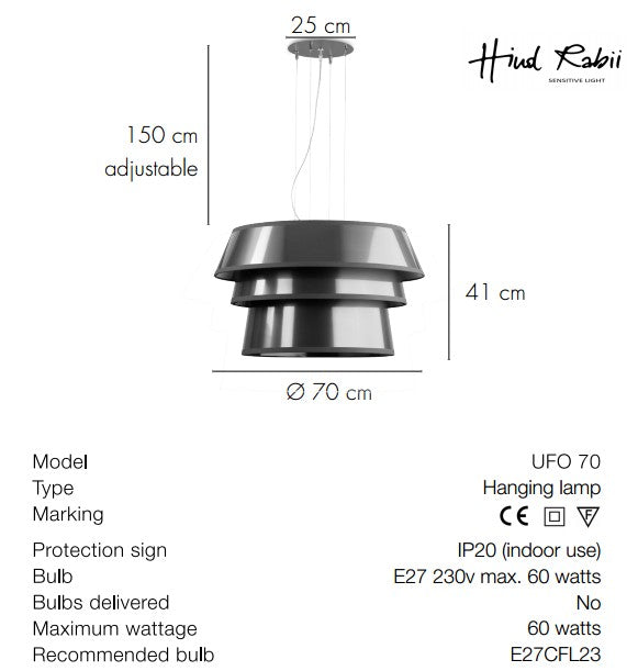 Suspension UFO70 (Diam70 cm) - HIND RABII