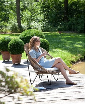 Fauteuil bas ROY COCOON sans coussin d'assise - VINCENT SHEPPARD