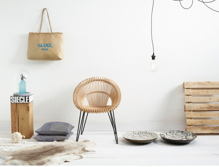 Fauteuil de repas CURLY en rotin - Vincent Sheppard