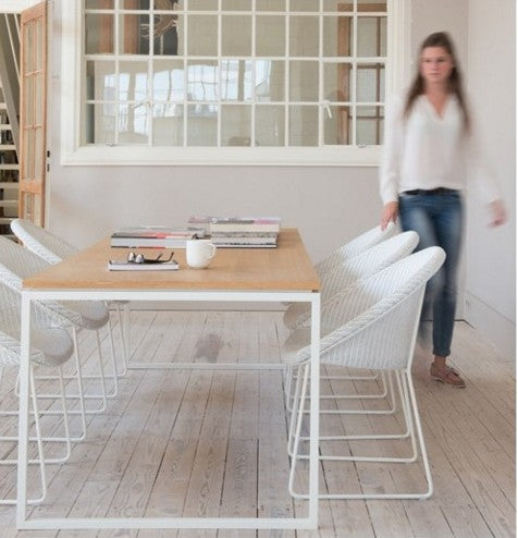 Fauteuil JOE en loom- all white