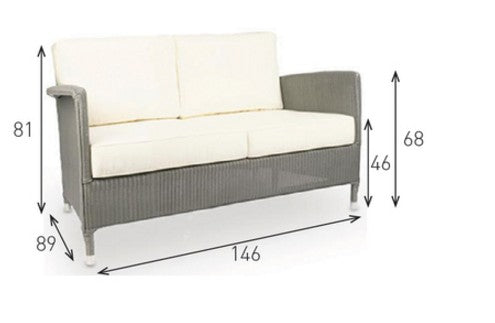 Canapé DEAUVILLE LOUNGE SOFA et coussin SUNBRELLA - Vincent Sheppard