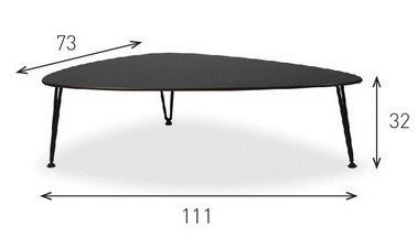 Table basse acier ROY  111 cm