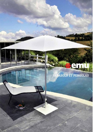 Parasol SHADE 2 x 2 mètres EMU (Base en option)