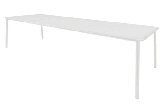 Table de repas extensible YARD 160 ( + 2 allonges de 55 cm) X 97,5 cm - Plateau en aluminium -EMU
