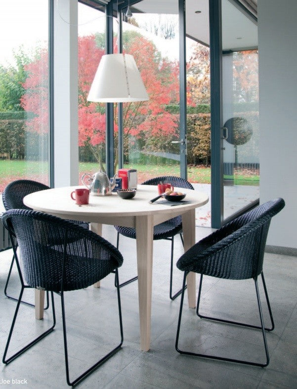 Fauteuil JOE en loom (structure blanche ) Loom en 28 coloris