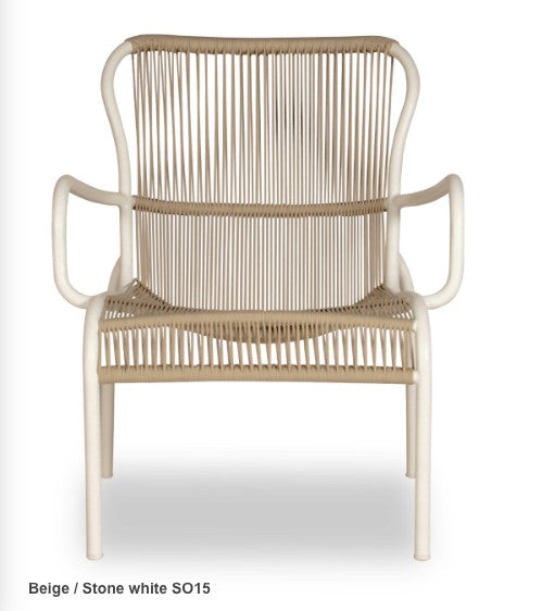Lot de 2 fauteuils de repas LOOP Taupe et Beige  Vincent Sheppard