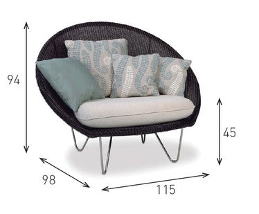 Fauteuil  JOE LOUNGE  loom 26 coloris