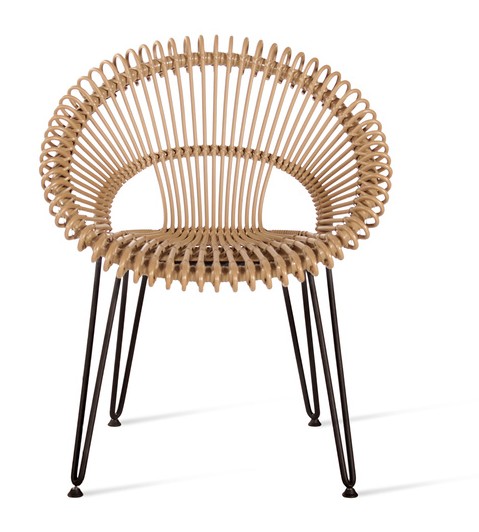 Fauteuil de repas ROXY Naturel outdoor  - Vincent's Garden
