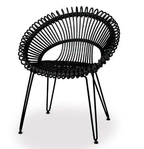Fauteuil de repas ROXY Noir outdoor  - Vincent's Garden