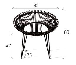 Fauteuil ROY LAZY CHAIR Noir - Vincent Sheppard