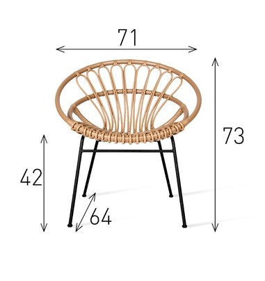 Fauteuil ROXANNE Noir Outdoor - Vincent Sheppard