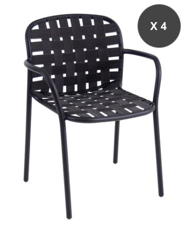 Lot de 4 fauteuils  YARD - EMU