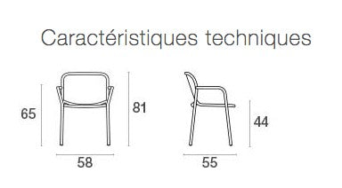 Lot de 4 fauteuils  YARD - EMU