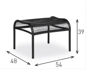 Fauteuil bas LOOP LOUNGE Résine pour l'extérieur