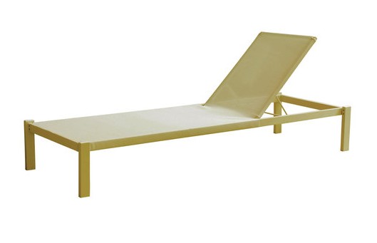 Lit de piscine SHINE avec assise textilène