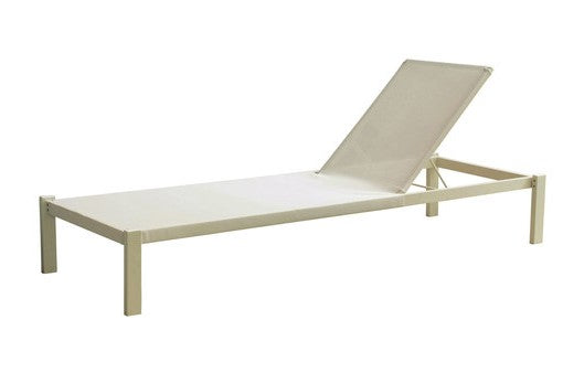 Lit de piscine SHINE avec assise textilène