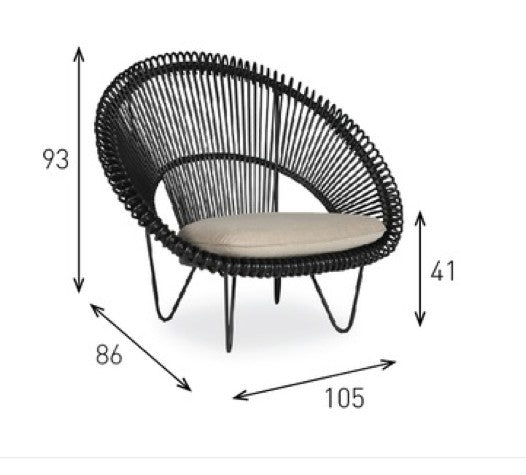 Fauteuil bas ROY COCOON